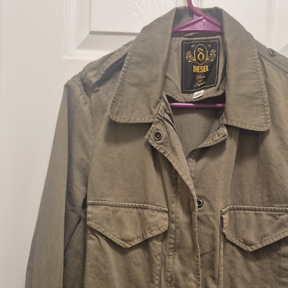 Diesel Dark Green Utility Jacket - Picture 5 of 9